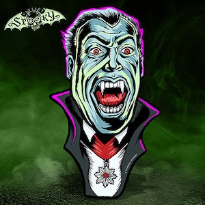 Dracula Vintage Style Halloween Die Cut Decoration