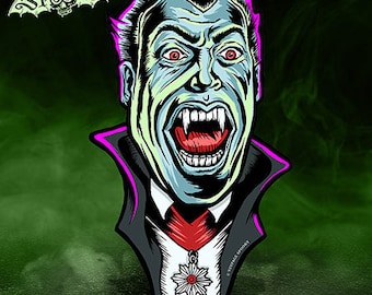 Dracula Vintage Style Halloween Die Cut Decoration