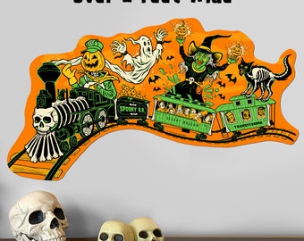 LARGE Spooky Train Die Cut Decoration