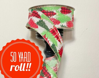 50 Yard Roll 2.5 Inch Classic Merry Christmas Snowman With Snowflakes ...