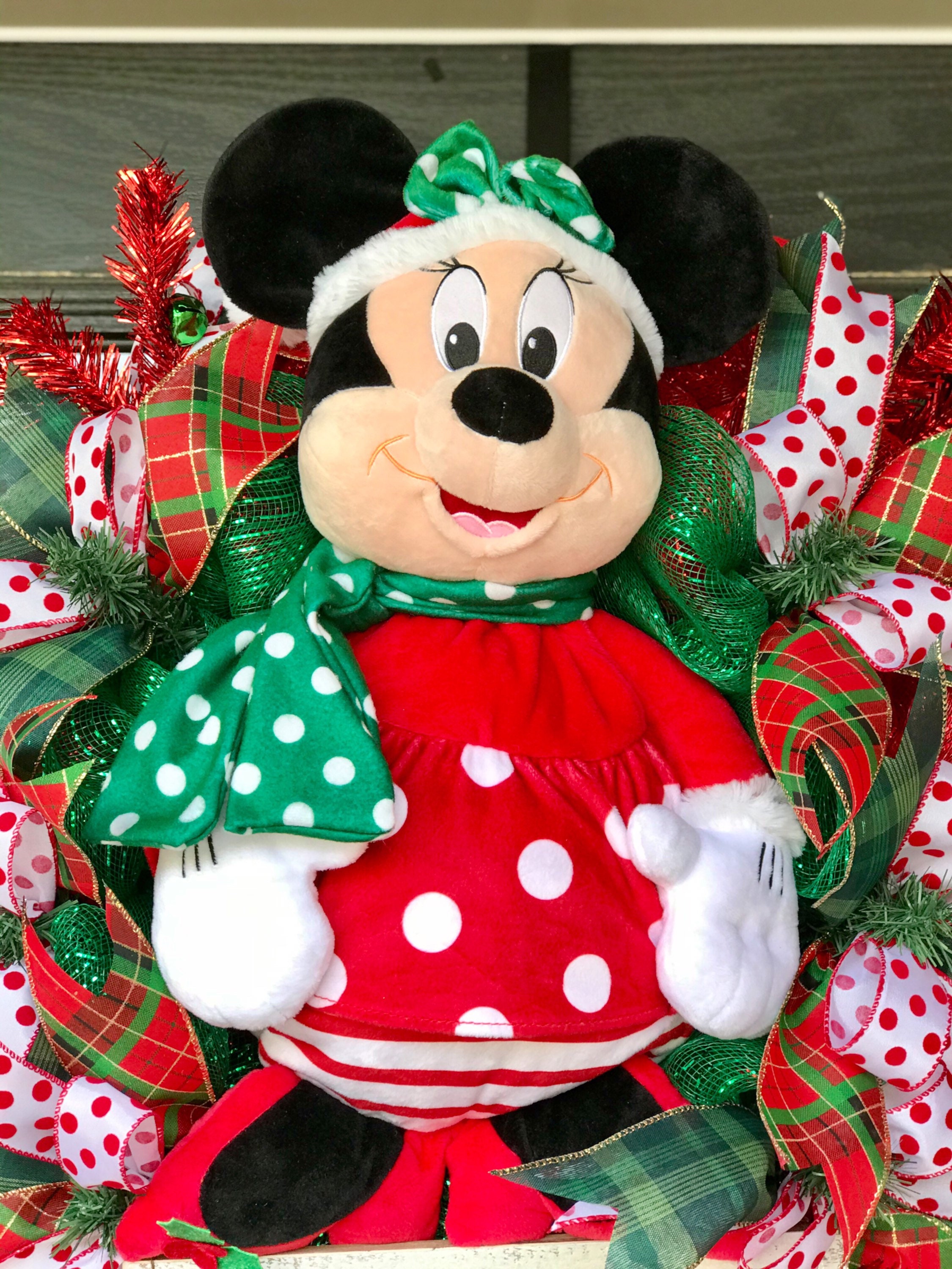 Minnie Mouse Christmas Wreath 