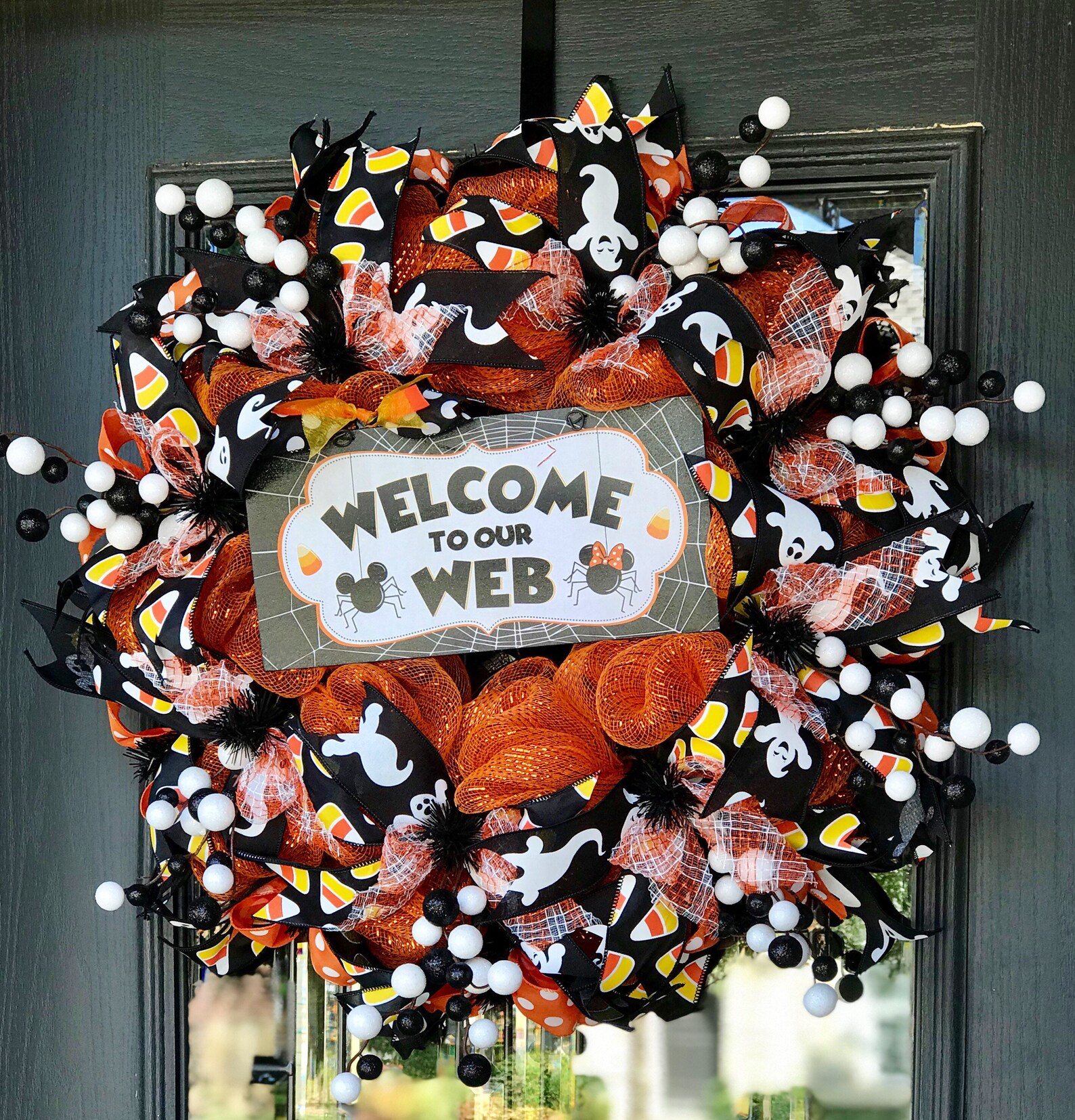 Disney Halloween Wreath Mickey Mouse Halloween Wreath Disney  Etsy