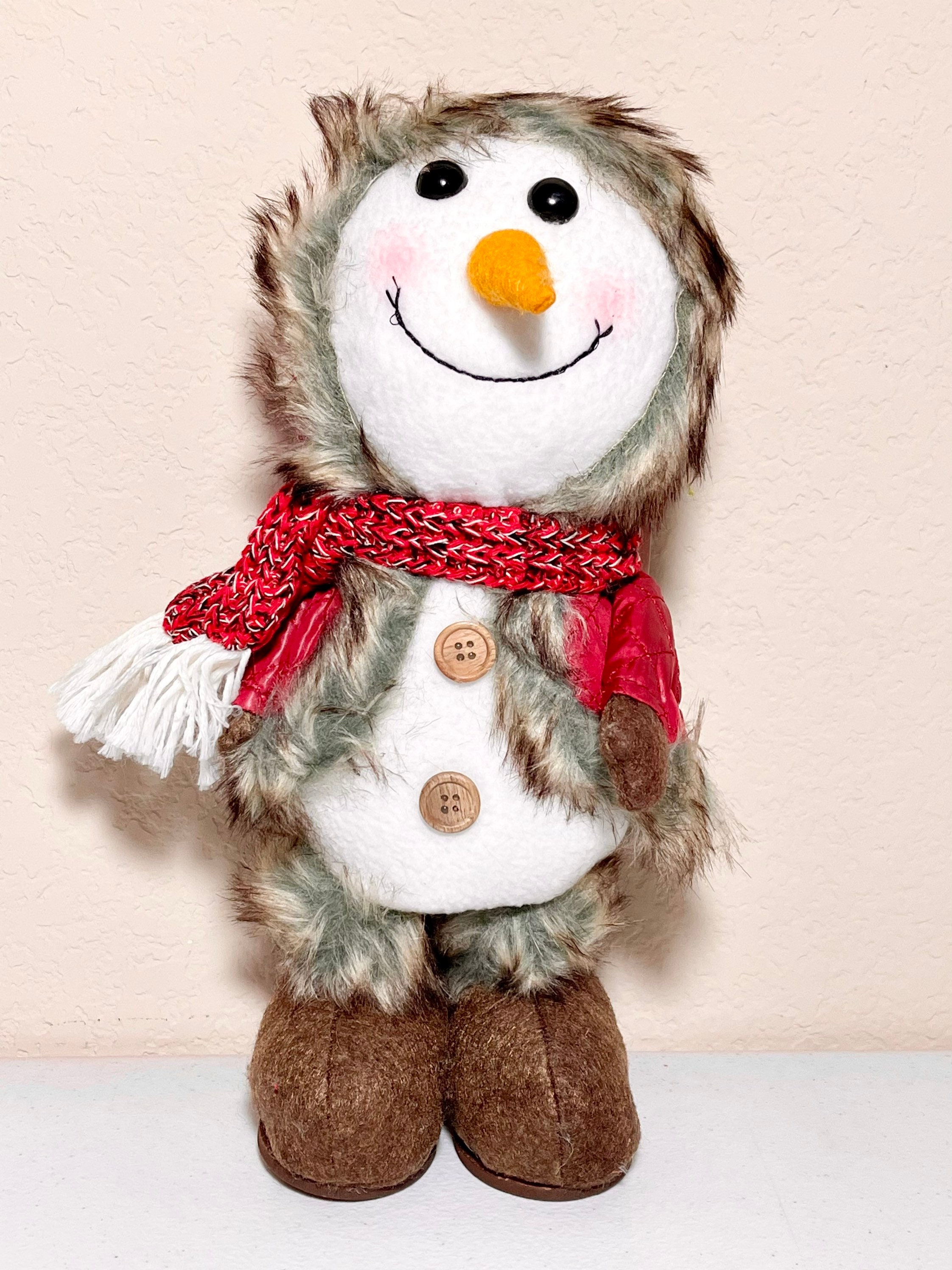stuffed standing snowman