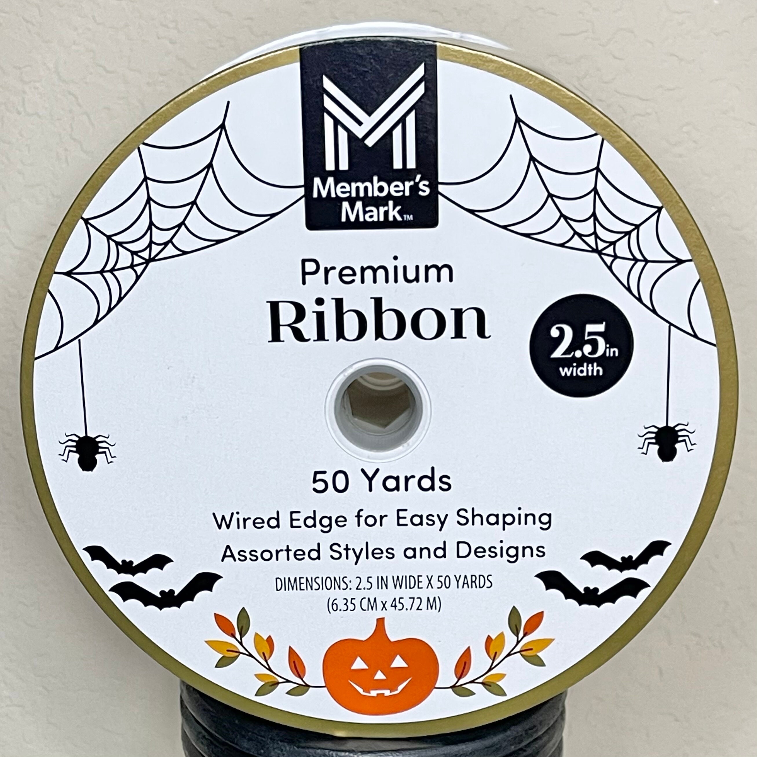 Spooktacular Halloween Wired Ribbon - 50 Yards, 2 1/2 Inch