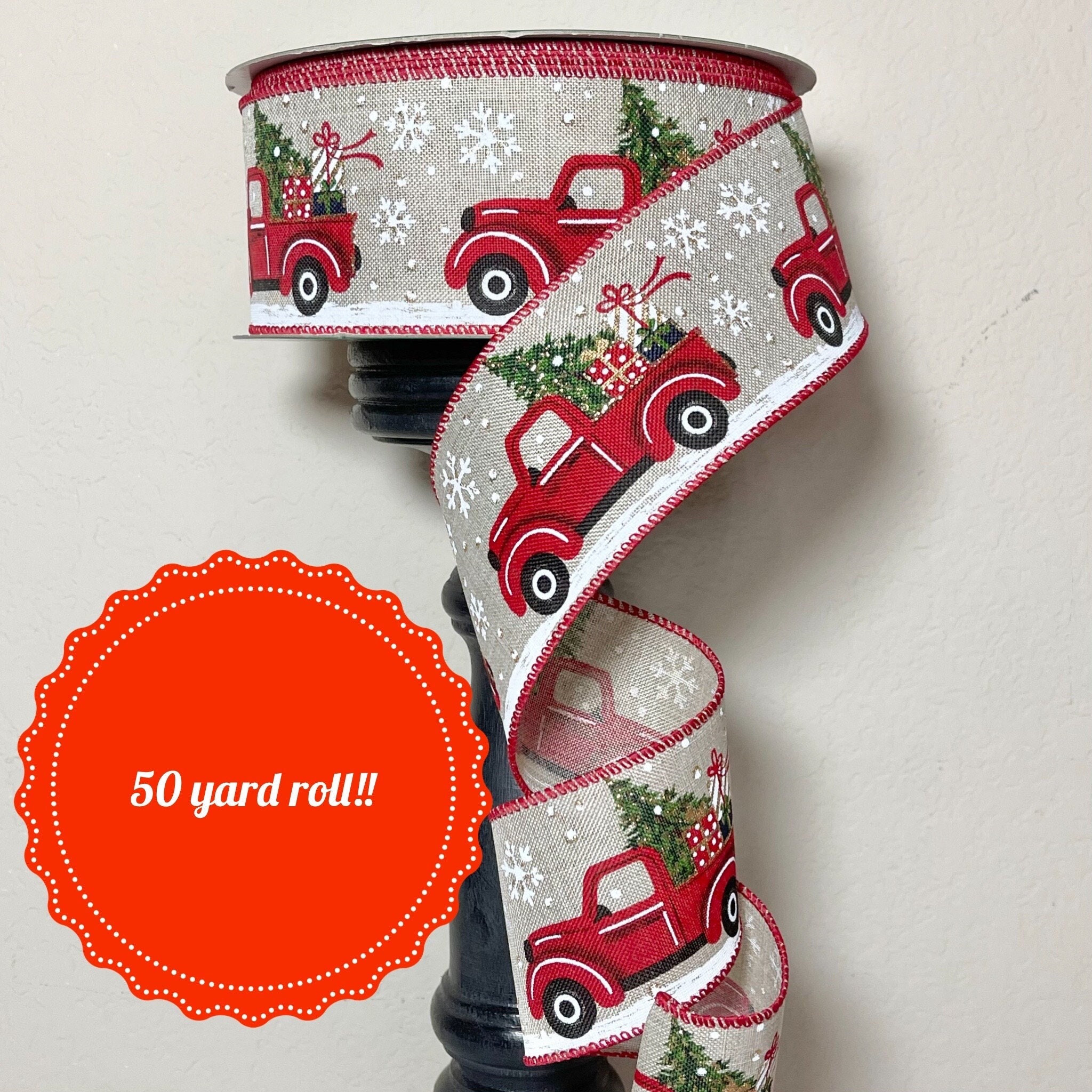 25 Yd, 50 Yd or 100 foot Wired Ribbon * – Festive Creations By Stephanie