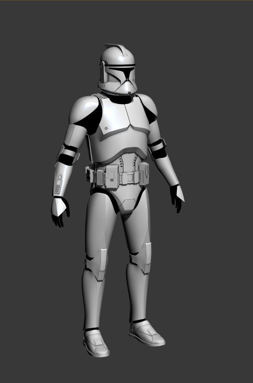 Clone Trooper Cosplay Armor 3D Print Model Etsy Australia
