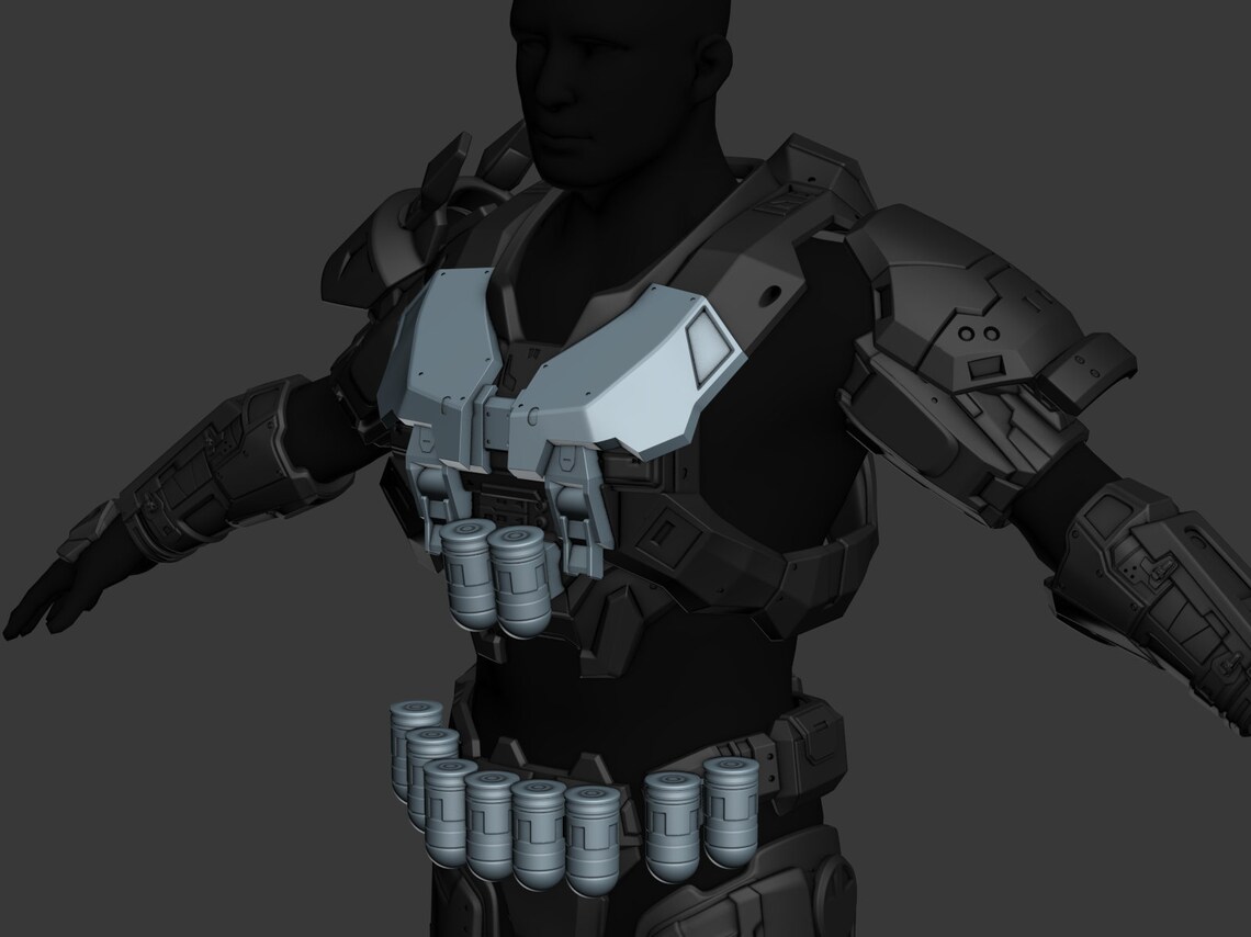 Modular Reach HP/HALO Chestplate Wearable 3D Print File | Etsy