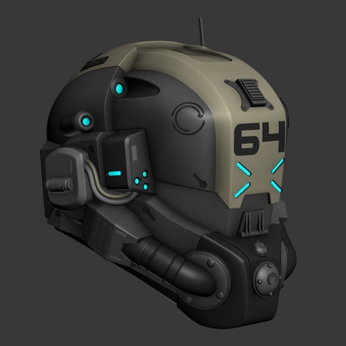 Titanfall Battlerifle Pilot Helmet 3d Printer File | Etsy
