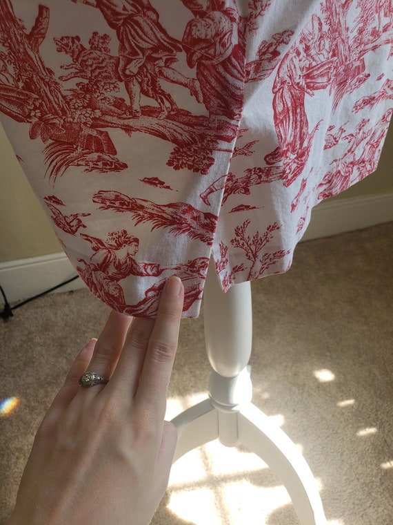 1980's Toile Skirt - image 3