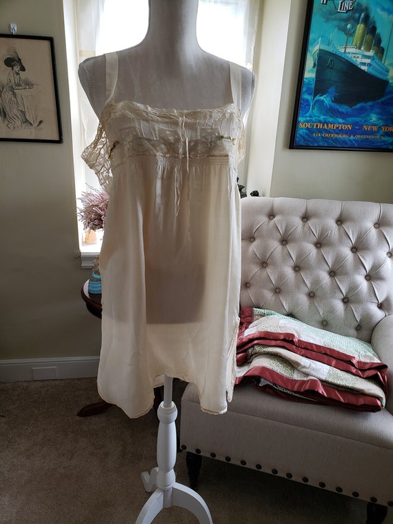 1920s Romper Lingerie Sheer Slip - Lady Dainty