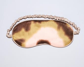 Aromatherapy Sleep Mask - Floral Silk Organza, Handmade Luxury
