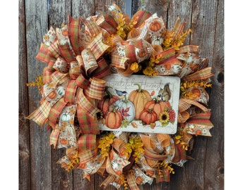 Fall wreath for your front door, Autumn Wreath