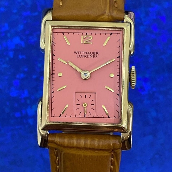 Vintage 1950 Mans WITTNAUER LONGINES Stunning Pea… - image 3