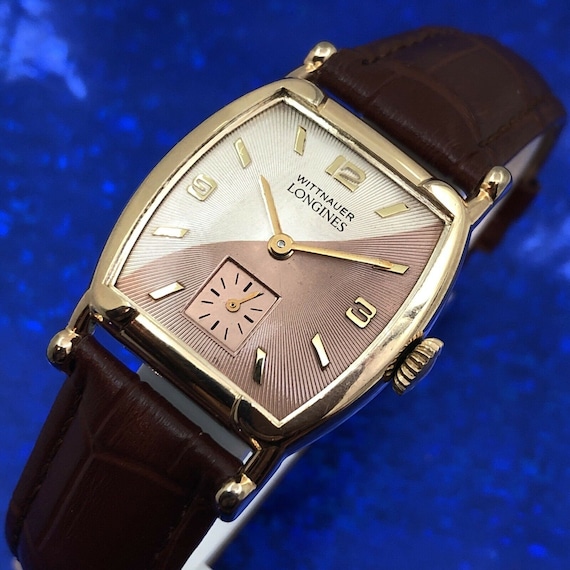 Exquisite Vintage 1950s Mans WITTNAUER LONGINES St