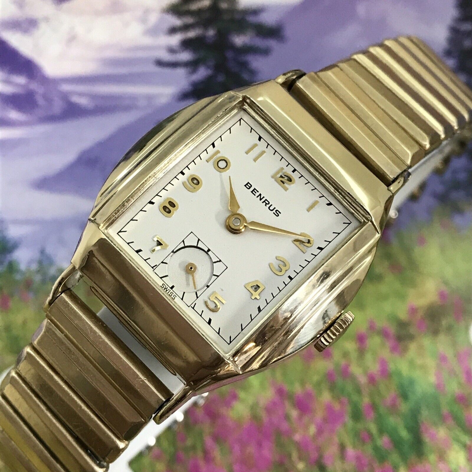 ヴィンテージ 1948年製 メンズ ベンラス 手巻き 美しい文字盤 完全整備