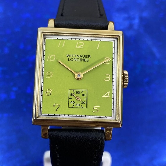 Vintage 1950 Mans WITTNAUER LONGINES Stunning Gre… - image 3