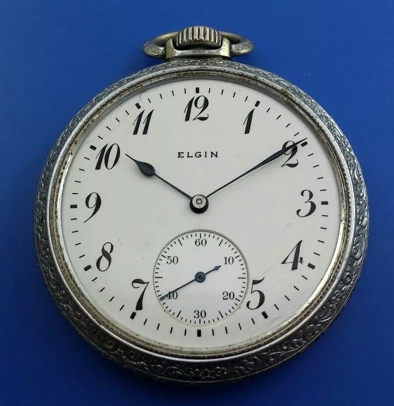 Vintage ELGIN Pocket Watch 15 Jewels Fully Serviced w/ Etsy