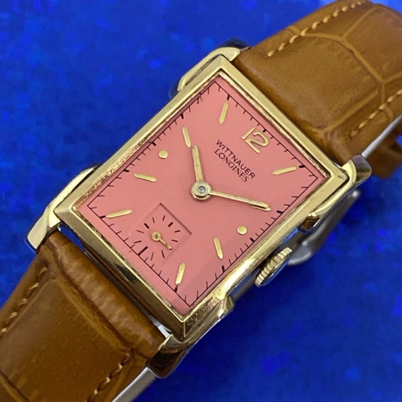 Vintage 1950 Mans WITTNAUER LONGINES Stunning Pea… - image 1