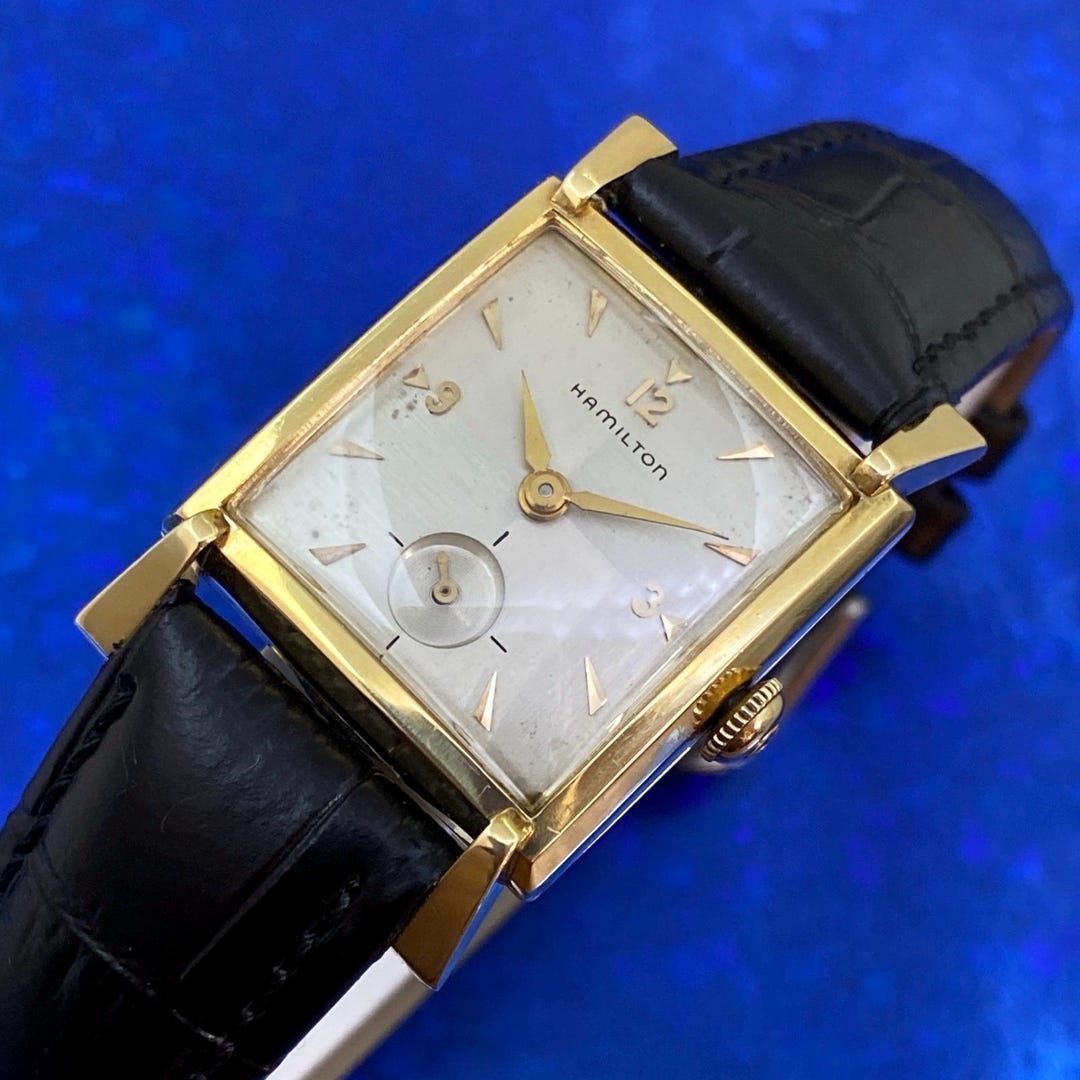 Buy Exquisite Vintage 1955 Man’s HAMILTON TRENT Two Tone Dial Serviced  WARRANTY Online in India