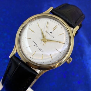 1960年代のヴィンテージ、男性用ハミルトン シン O マティック 美しい文字盤 整備済み / 保証付き