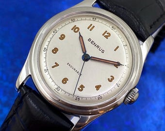 Vintage Benrus Men's Watch 10K RGP Case Expansion Band Mechanical