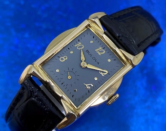 Vintage 1959 Man's BULOVA PRESIDENT Stunning Gray Dial Fully