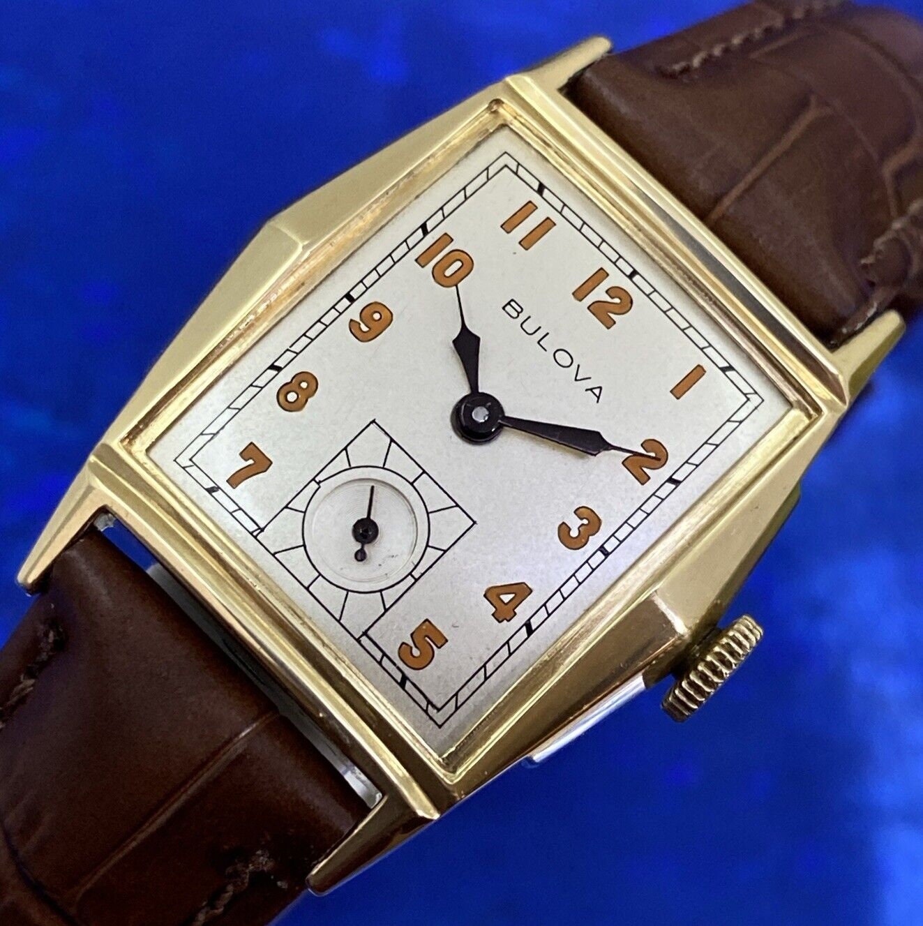 Exquisite Vintage 1949 Mans BULOVA ANDREW Stunning Dial Fully Serviced WARRANTY Etsy UK