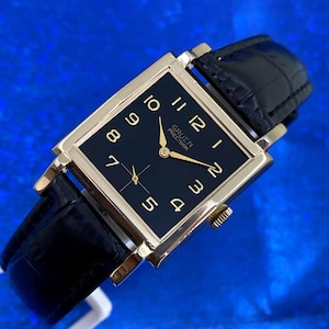Vintage 1942 Man’s GRUEN Precision Stunning Black Dial Fully Serviced & WARRANTY
