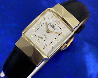 Squisito vintage anni '50 da uomo WITTNAUER LONGINES splendido quadrante revisionato e GARANZIA