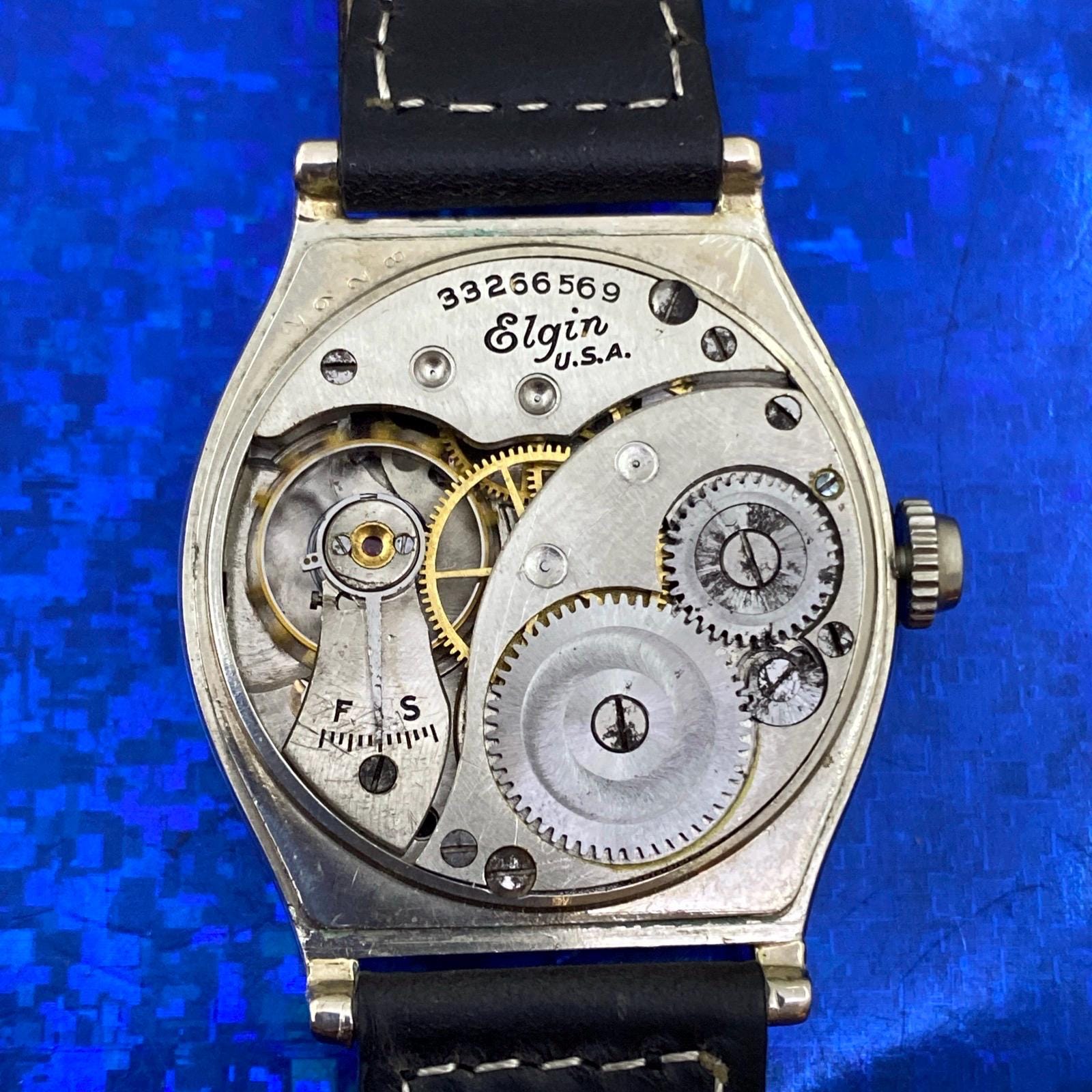 特別セーフ 1920's Vintage Man's Fully Dial Tone Two Stunning USA ELGIN 時計