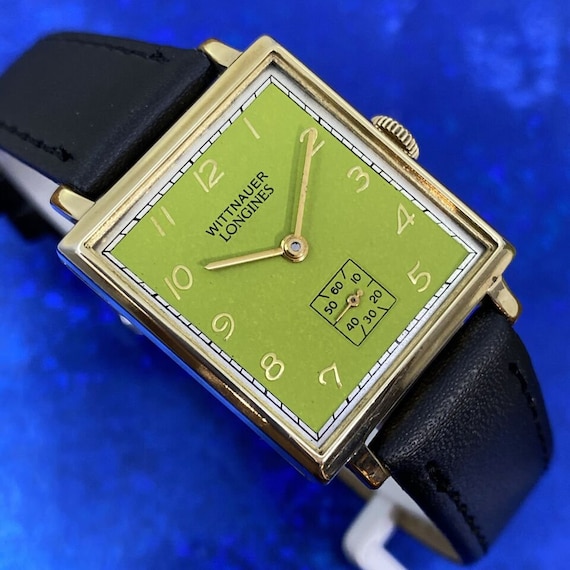 Vintage 1950 Mans WITTNAUER LONGINES Stunning Gre… - image 2