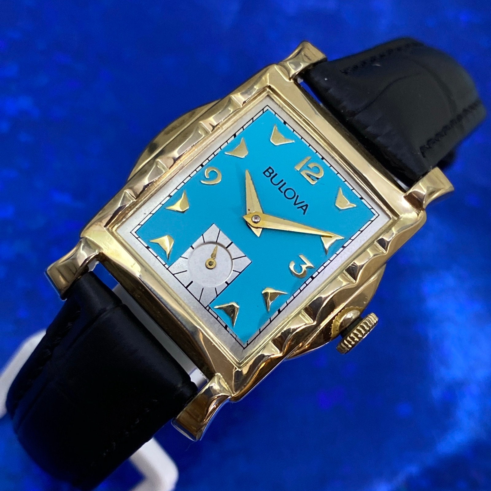 Primo Orologio Orologio Sulla Luna Bulova O Omega Squisita Vintage