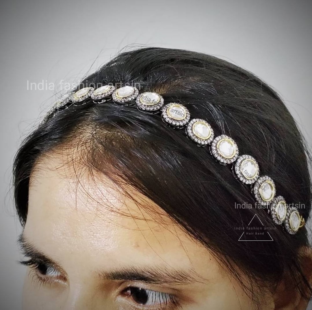 Kundan Hair Matha Patti hair Jewellery indian Bridal Hair