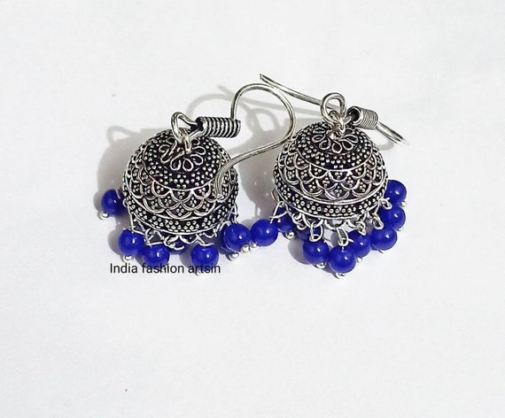 Silver plated hotsell jhumka