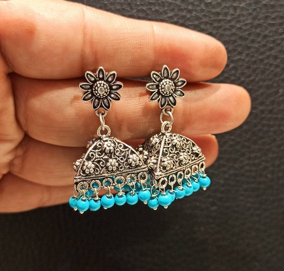 Oxidized Jhumka Earings - RStore