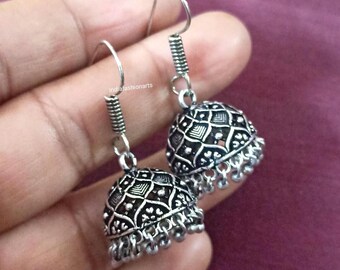 Handmade Brass Jhumka Earrings: Traditional Indian Jewelry