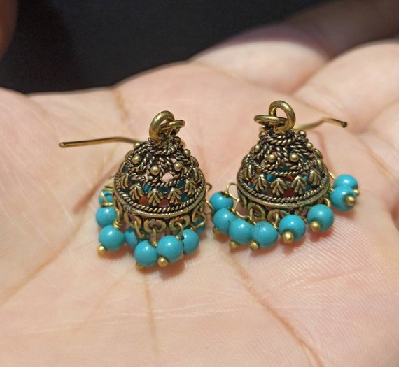 Mult-Colour Sapphire Earrings in 14k Gold - DaVinci Emporium