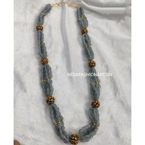 Monalisa Beaded Necklace Handmade Indian traditional Necklace Gift for her Necklace for women ethnic wear necklace anniversary Gifts