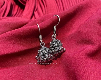 Oxidized jhumka/ Trendy Handmade Jhumki Earrings/Oxidized Earrings/Ethnic Earrings/Light Weight Jhumki Earrings