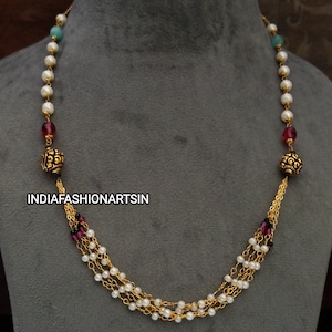 New arrival Gold Plated Traditional Chain Handmade Party wear Chain Indian Fashion Chain 12&quot;Inches long Chain Necklace for women gifts