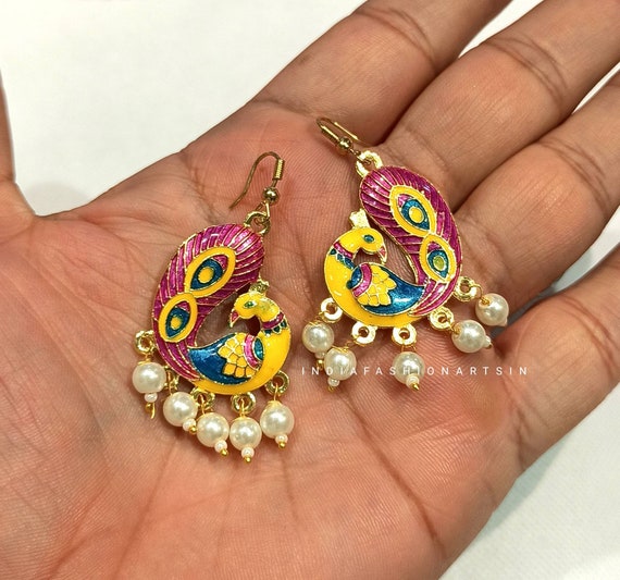 Top more than 177 peacock style earrings