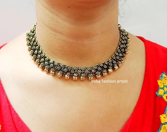 Trendy Antique golden Necklace/Ethnic Necklace/Tribal Necklace/Traditional Necklace