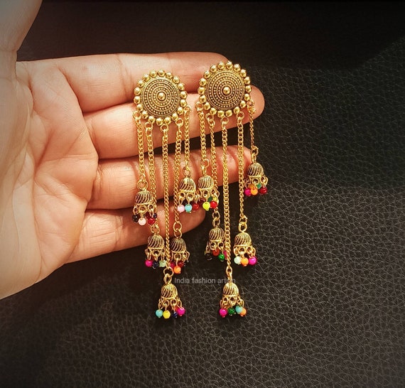 Gold/Silver Antique Jhumka Earrings at Rs 175/piece in Mumbai | ID:  24959632533