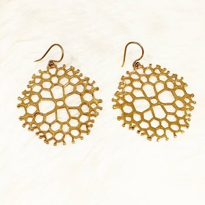 Handmade Filigree Brass Earrings/Jaipuri Earrings/Boho Earrings/Golden Earrings