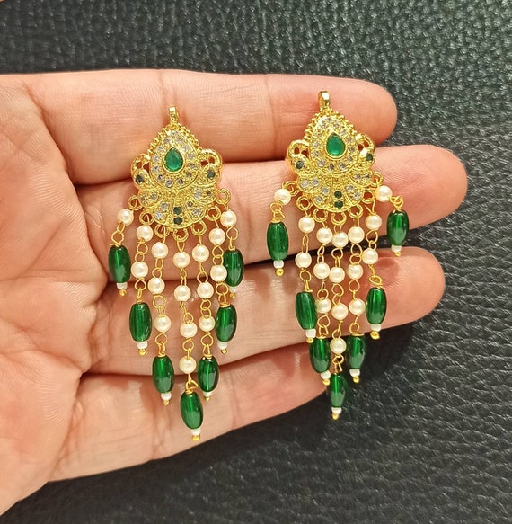 Rajputi Earings (Nagina) | Rajputi jewellery, Indian bridal jewelry sets,  Kundan jewellery bridal