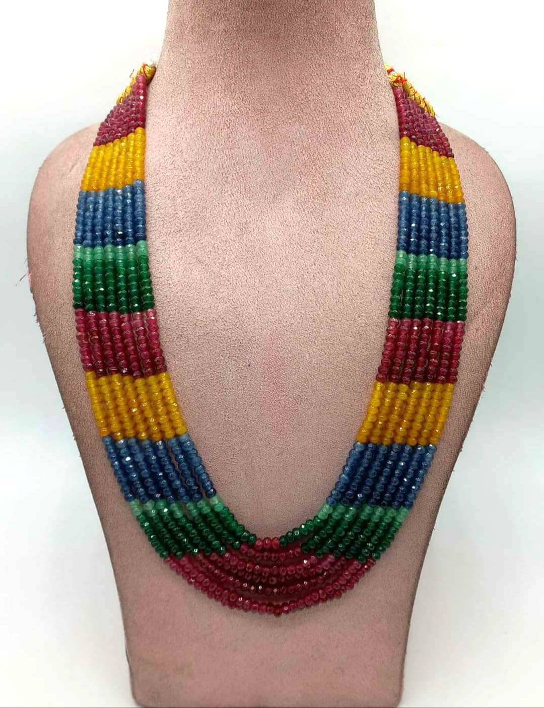 Handcrafted Layers Handmade Multicolored 7 Layer Beaded Necklace - Etsy