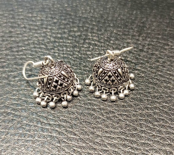 Ethnic Earrings small Jhumka Earrings oxidized Jhumkas traditional