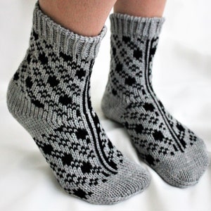 Hand knitted Wool Socks Pure sheep Organic Therapeutical Cold  Winter Clothes Womens Booties Christmas Valentine’s Day Gift Ethnic Slippers