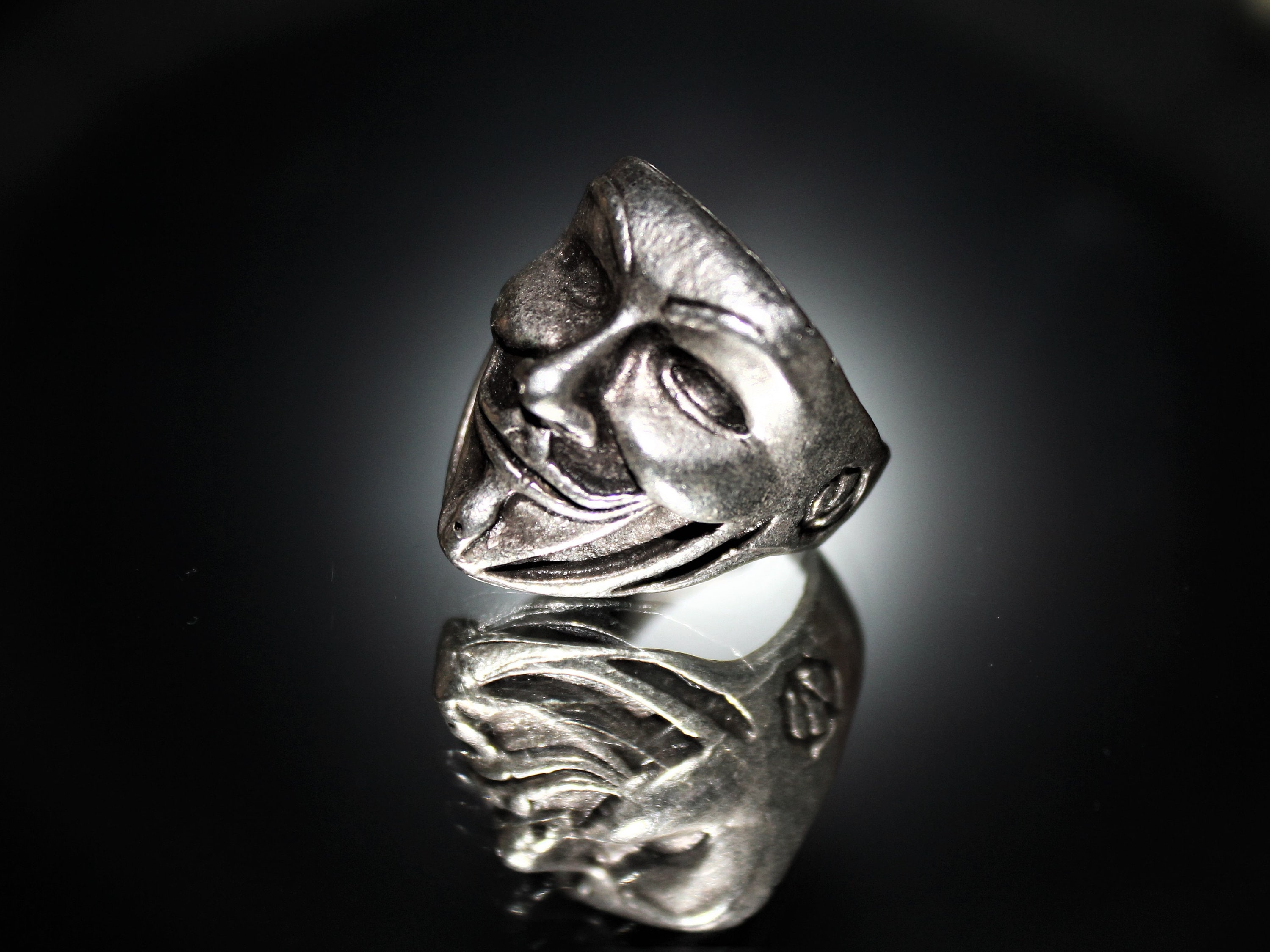 Anonymous Ring / V for Vendetta / Handmade Silver Men Jewelry / Guy ...