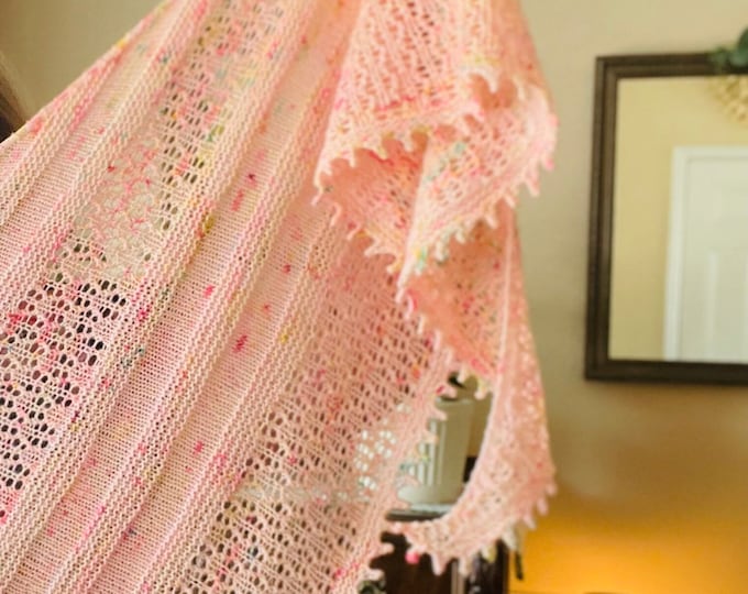 Dixie Creek Shawl knitting digital pattern